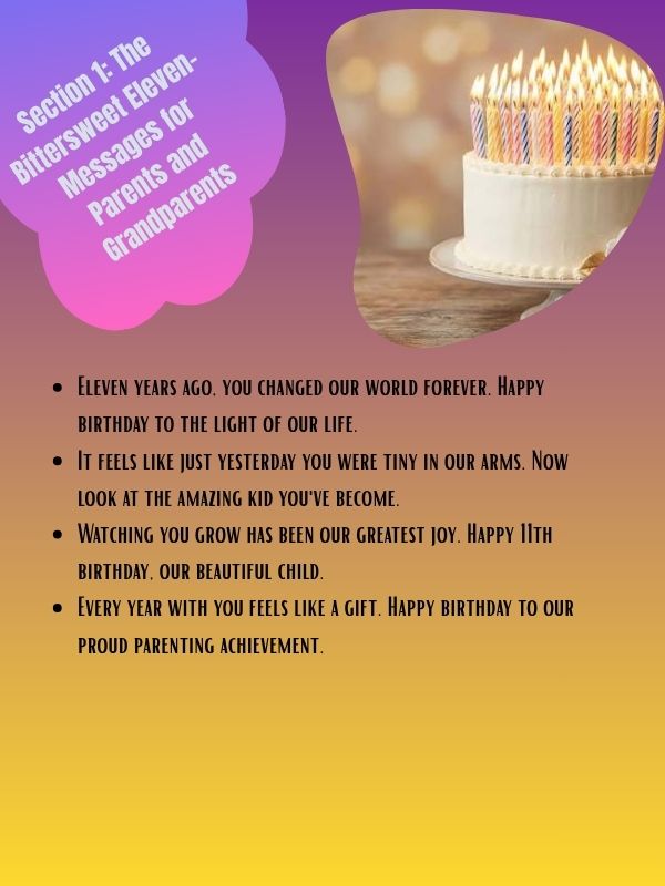 Section 1: The Bittersweet Eleven-Messages for Parents and Grandparents
