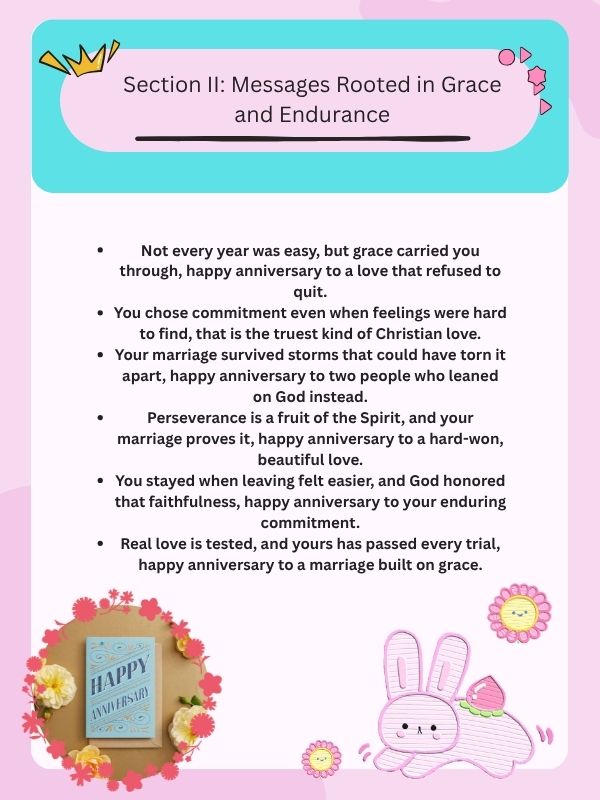 Section II: Messages Rooted in Grace and Endurance