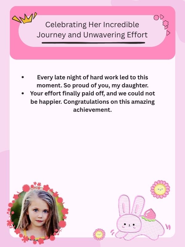 Celebrating Her Incredible Journey and Unwavering Effort