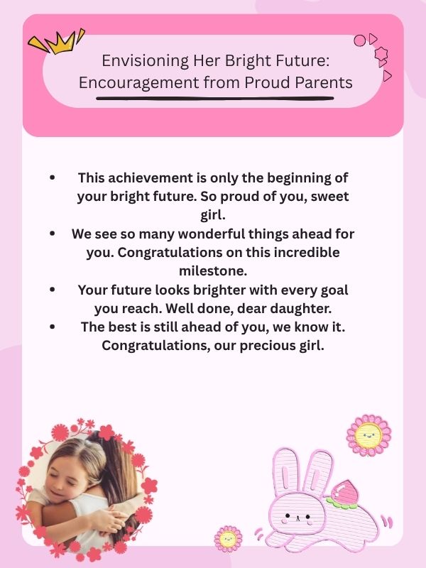 Envisioning Her Bright Future: Encouragement from Proud Parents