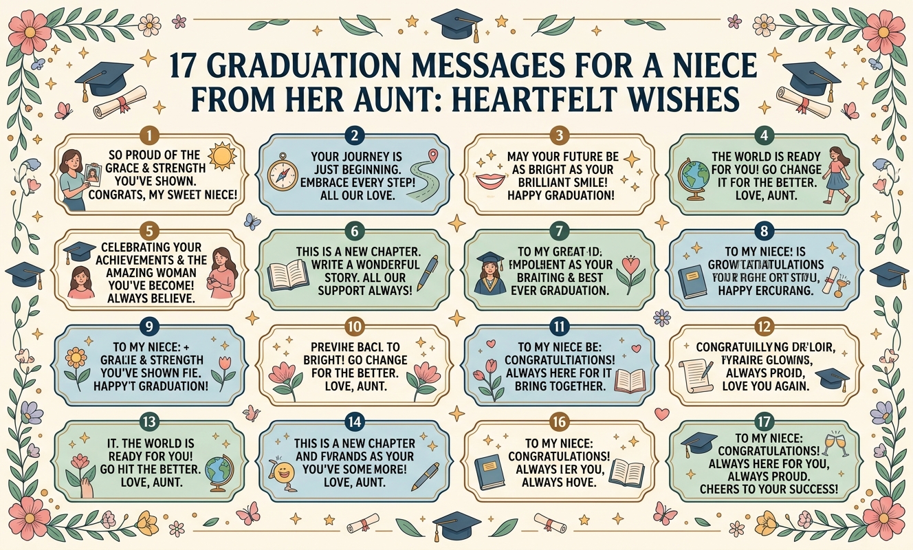 17 Graduation Messages for a Niece from Her Aunt: Heartfelt Wishes