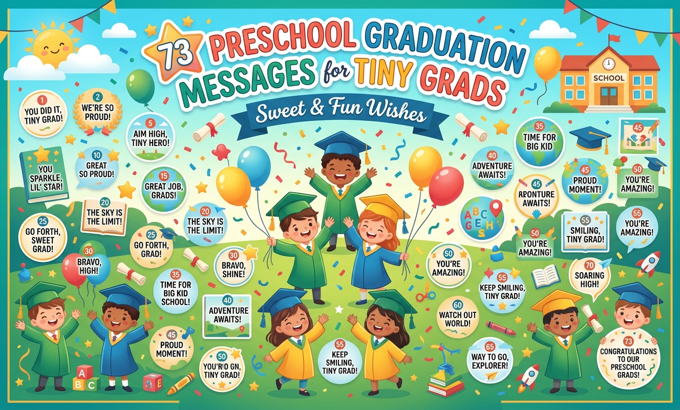 73 Preschool Graduation Messages for Tiny Grads | Sweet & Fun Wishes