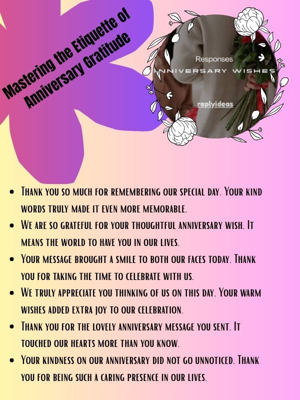 Mastering the Etiquette of Anniversary Gratitude