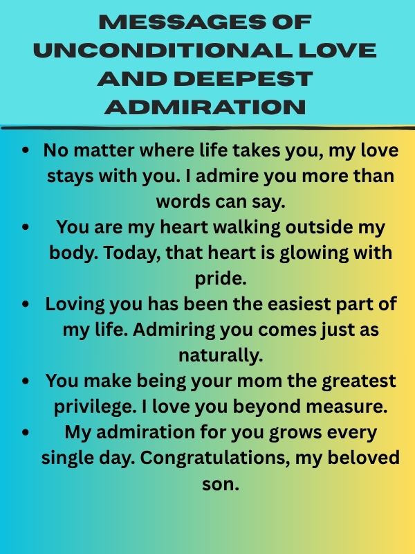 Messages of Unconditional Love and Deepest Admiration