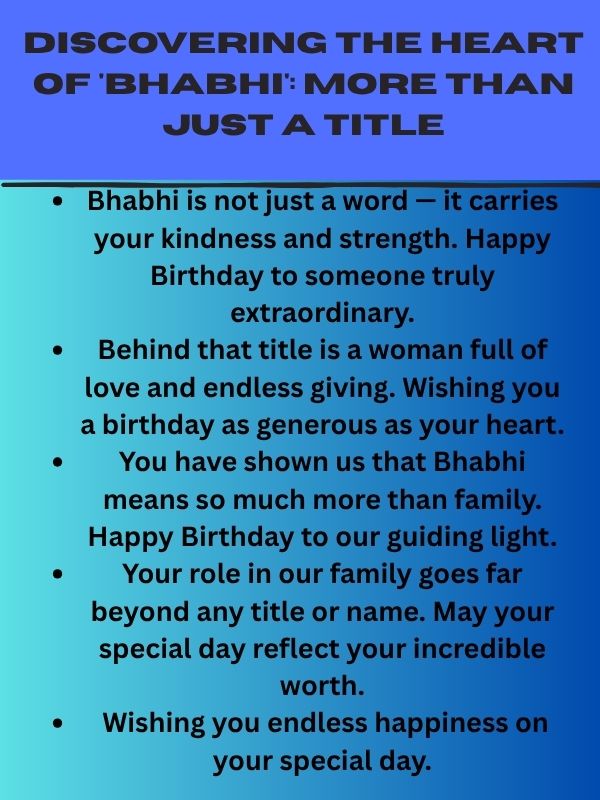Discovering the Heart of 'Bhabhi': More Than Just a Title