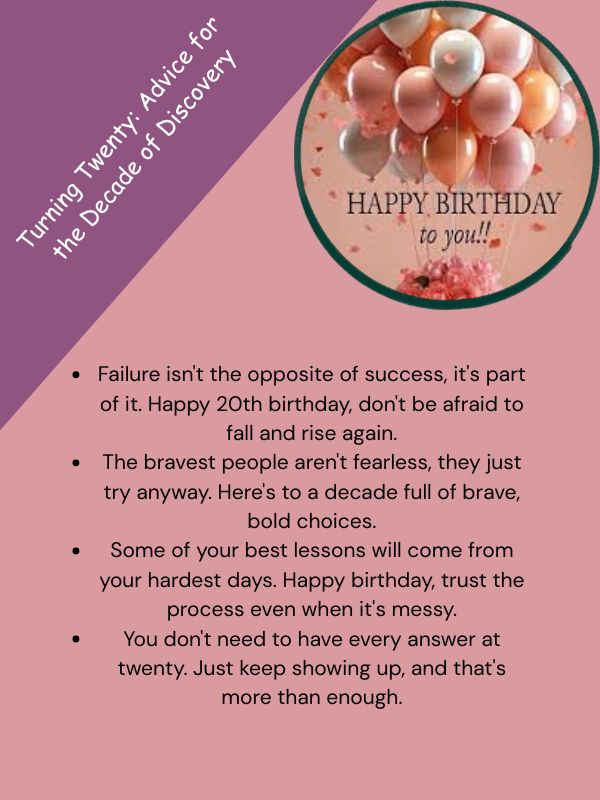 Turning Twenty: Advice for the Decade of Discovery