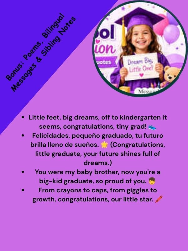 Bonus: Poems, Bilingual Messages & Sibling Notes