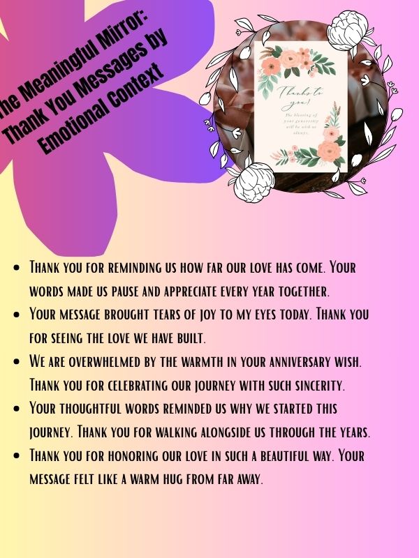 The Meaningful Mirror: Thank You Messages by Emotional Context